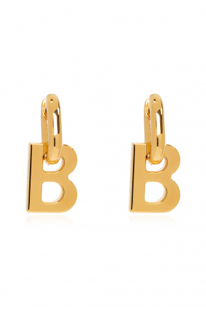 Balenciaga Brass logo earrings | Men's Jewelery | Vitkac